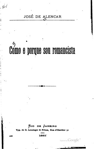 Como e porque sou romancista