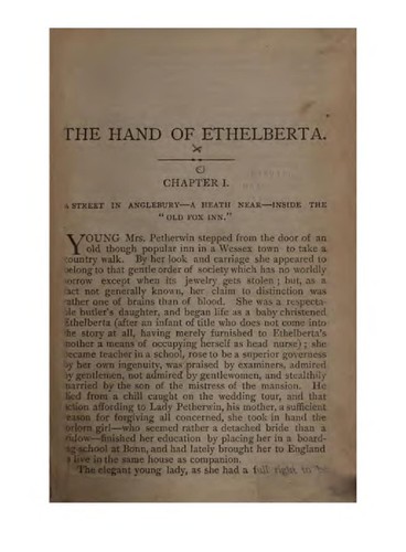 The Hand of Ethelberta: A Comedy in Chapters