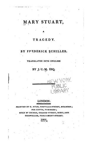 Mary Stuart: A Tragedy