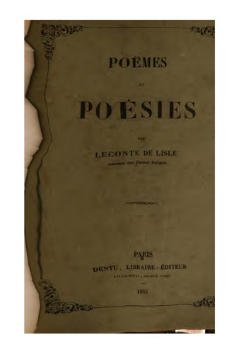 Poèmes et Poésies