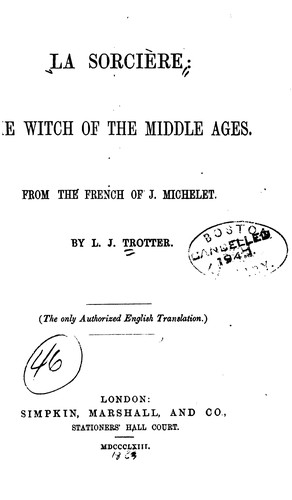 La Sorcière: The Witch of the Middle Ages
