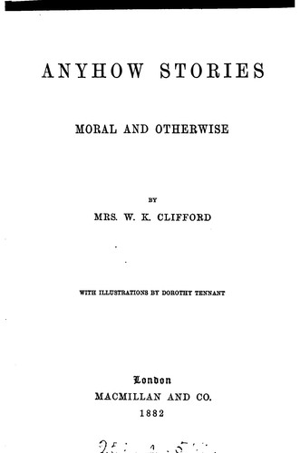 Anyhow Stories: Moral and otherwise