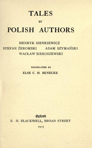 Tales by Polish Authors