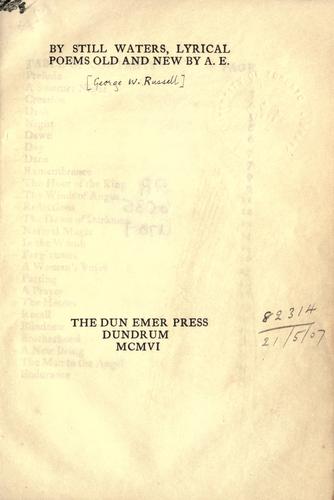 By Still Waters: Lyrical Poems Old and New