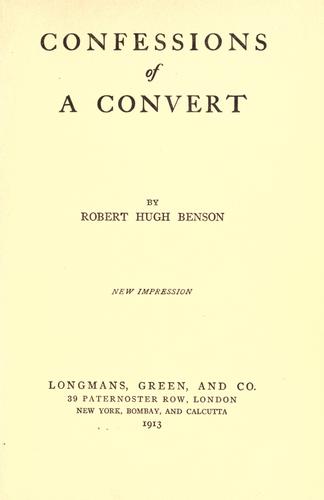 Confessions of a Convert