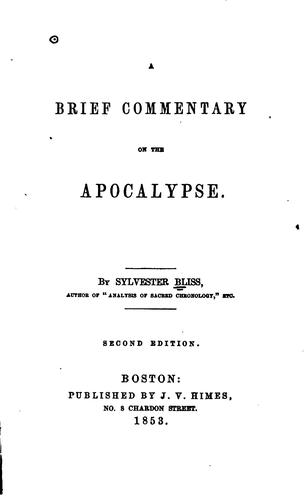 A Brief Commentary on the Apocalypse
