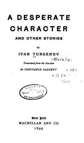 A Desperate Character and Other Stories