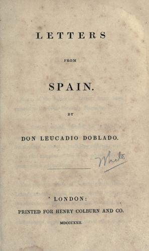 Letters from Spain