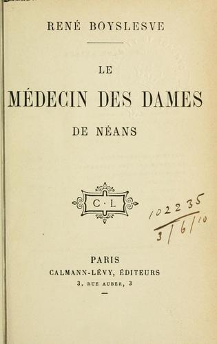 Le Médecin des Dames de Néans