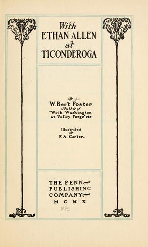 With Ethan Allen at Ticonderoga