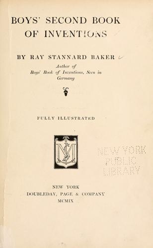 Boys' Second Book of Inventions