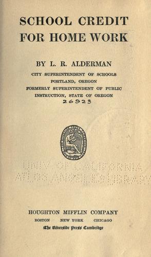 School Credit for Home Work