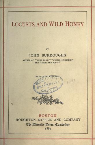 Locusts and Wild Honey