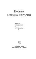 English literary criticism