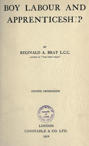 Boy Labour and Apprenticeship