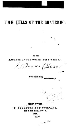 Hills of the Shatemuc