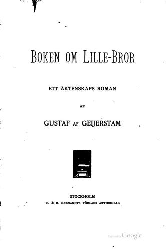 Boken om lille-bror: Ett äktenskaps roman