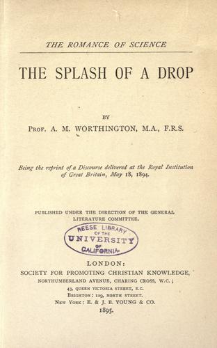 The Splash of a Drop