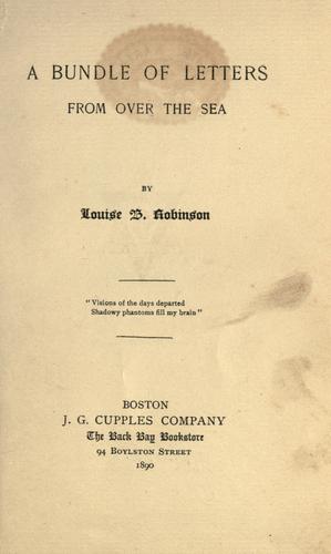 A Bundle of Letters From Over the Sea