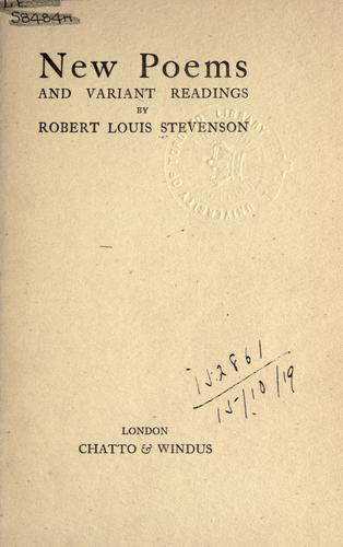 New Poems, and Variant Readings