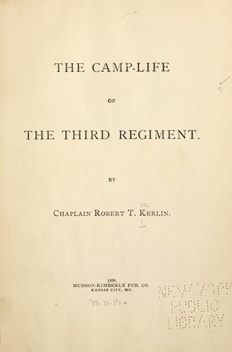 The Camp-life of the Third Regiment