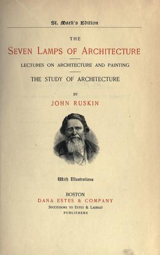 Seven Lamps of Architecture