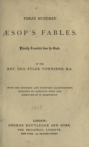 Three Hundred Aesop's Fables