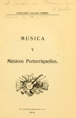 Música y Músicos Portorriqueños