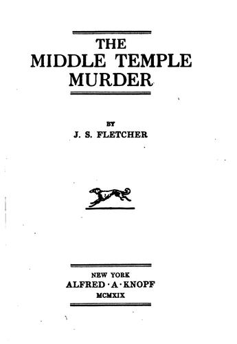 Middle Temple Murder