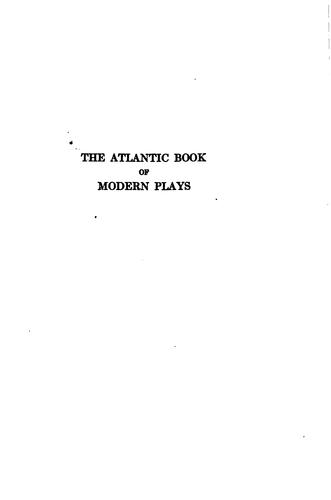 The Atlantic Book of Modern Plays