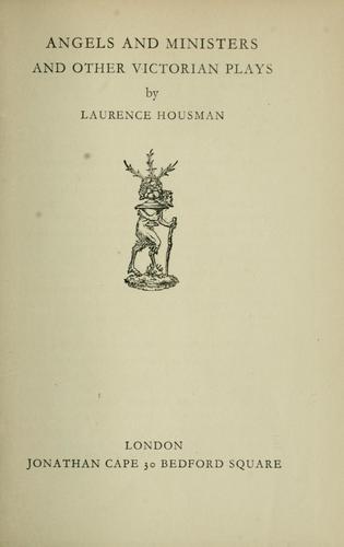 Angels and Ministers, and Other Victorian Plays