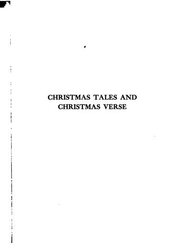 Christmas Tales and Christmas Verse
