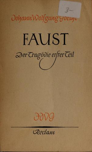 Faust: Der Tragödie erster Teil