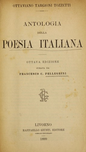 Antologia della poesia italiana (1265-1400)