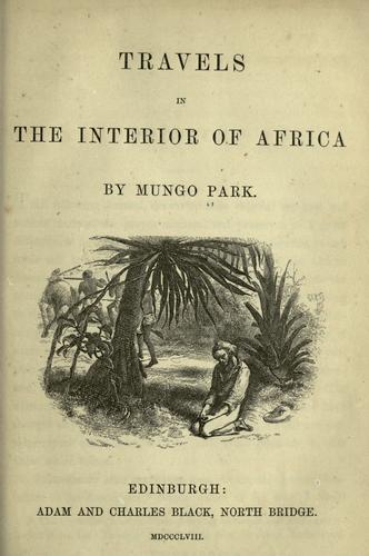 Travels in the Interior of Africa — Volume 01