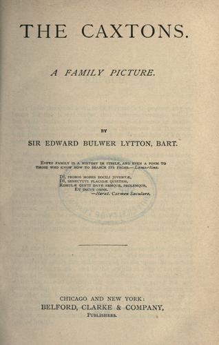 The Caxtons: A Family Picture — Volume 15