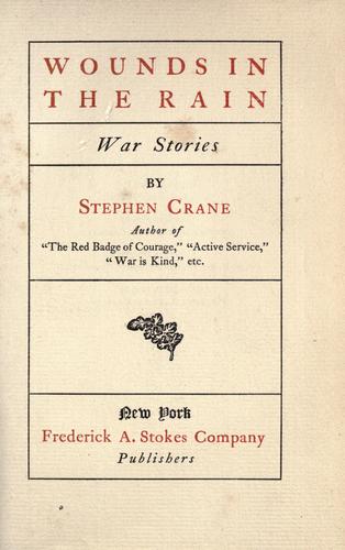 Wounds In The Rain; War Stories