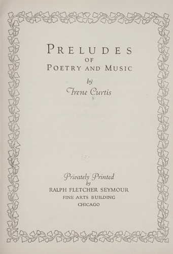 Preludes of Poetry and Music