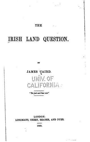 Irish Land Question