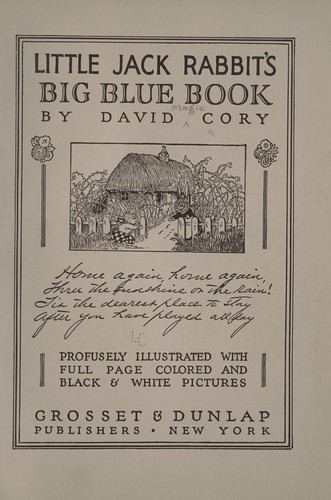 Little Jack Rabbit's Big Blue Book
