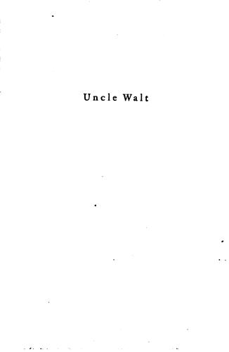 Uncle Walt [Walt Mason], the Poet Philosopher