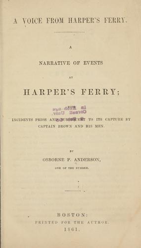 Voice From Harper's Ferry