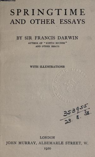 Springtime and Other Essays