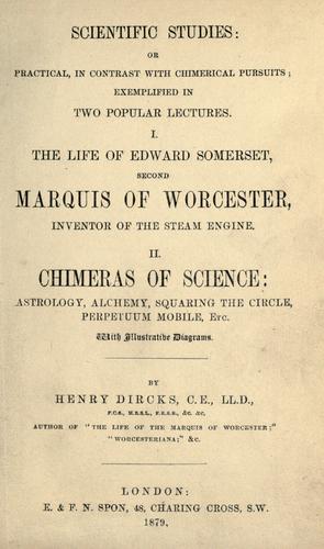 Scientific Studies; or, Practical, in Contrast with Chimerical Pursuits