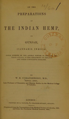 On the Preparations of the Indian Hemp