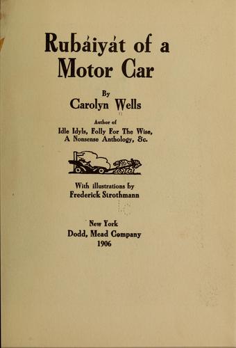 Rubáiyát of a Motor Car