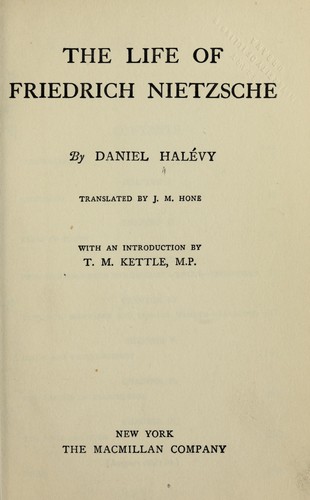 The life of Friedrich Nietzsche
