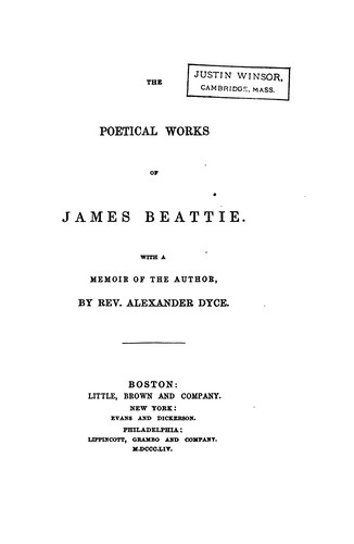 The Poetical Works of James Beattie