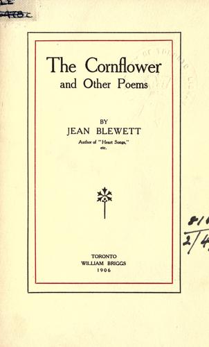 The Cornflower, and Other Poems