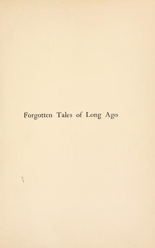 Forgotten Tales of Long Ago